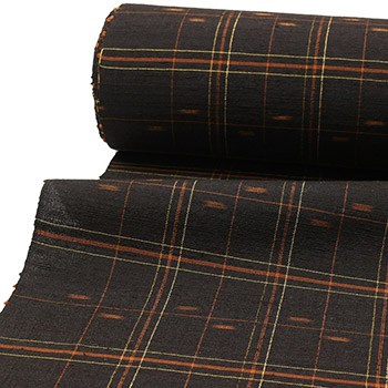 本場久米島紬(絣格子)