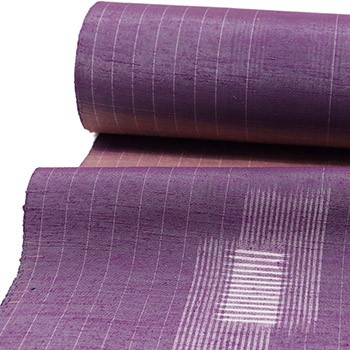 置賜紬（横段幾何）『本場米琉絣』【渡源織物】