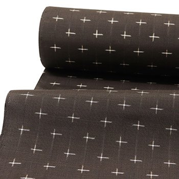 泥染め本場大島紬(十字絣)【田畑安之助】