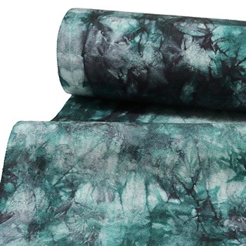 紅泥篭染絞り紬着尺『マーブルストーン』【筬園工房】