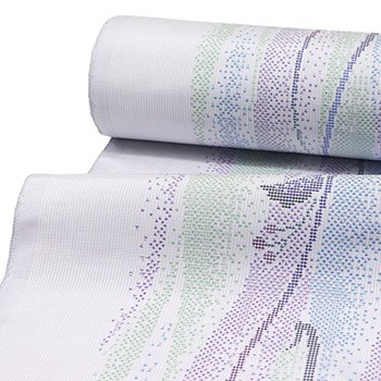 萬葉染め本場大島紬(7マルキ/立涌蔓文)【窪田織物】