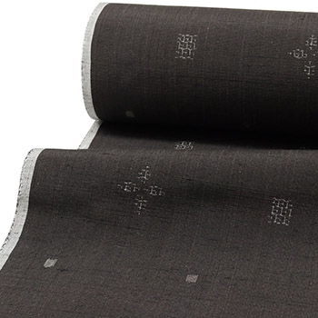 結城紬(80山亀甲/飛び柄)【渡邊綢糸】