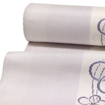 屋久杉染め白大島紬（花結び）【窪田織物】