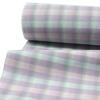 米沢紬(格子)『のぞみ』【花咲季工房】