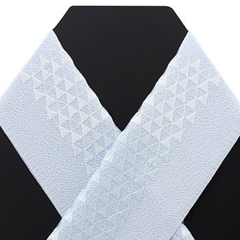 刺繍半衿（鱗/銀座いち利ロゴ）【銀座いち利オリジナル】