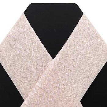 刺繍半衿（鱗/銀座いち利ロゴ）【銀座いち利オリジナル】