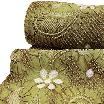 絞り浴衣（ペイズリー）【藤娘きぬたや】