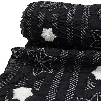 絞り浴衣（縞に麻の葉）【藤娘きぬたや】