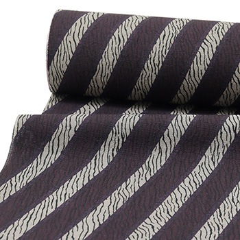 洗える着物（斜め縞にゼブラ）『月華美人』【東レセオα】