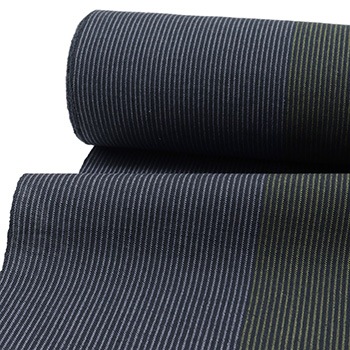 片貝木綿（縞）【紺仁】