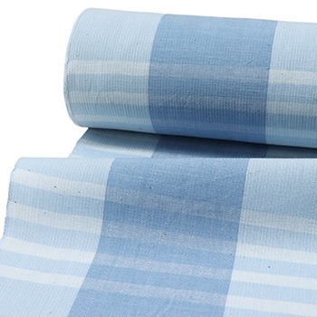 片貝木綿（変わり格子）【紺仁】