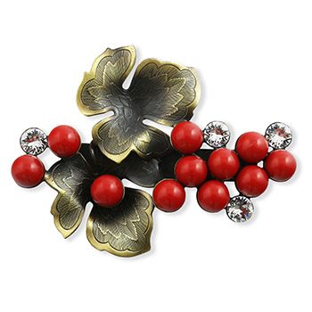 帯留（葡萄）『花しおり』【大原商店】