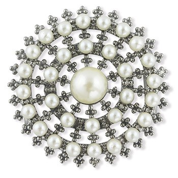 パール帯留（日輪）『花しおり』【大原商店】