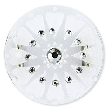 透かし帯留（華紋/円型）『花しおり』【大原商店】