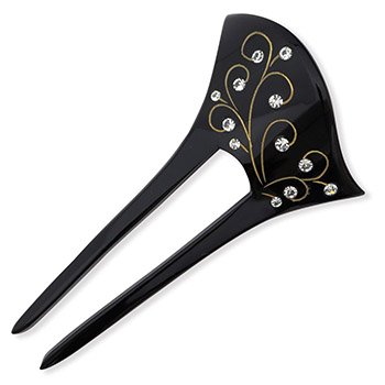 バチ型かんざし（唐草）【大原商店】