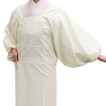 割烹着（日清紡 三ツ桃カラーブロード使用）