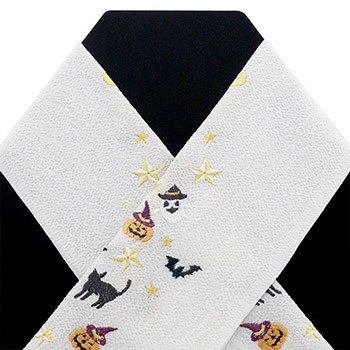 ハロウィン刺繍半衿（ハロウィン・ナイト）【いち利モールオリジナル】