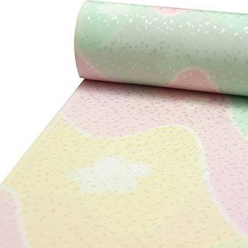 正絹長襦袢（流水に桜/吹雪地紋）