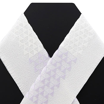 刺繍半衿（鱗/銀座いち利ロゴ）【銀座いち利オリジナル】