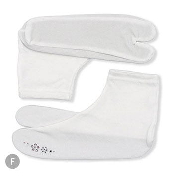 ストレッチ足袋(ラインストーン)『きらり小町』