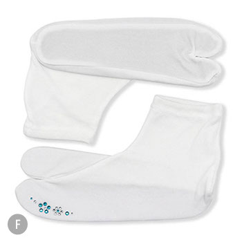 ストレッチ足袋(ラインストーン)『きらり小町』