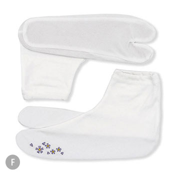 刺繍ストレッチ足袋(桜)『たび姫』