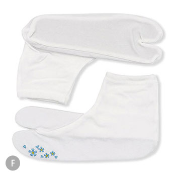 刺繍ストレッチ足袋(桜)『たび姫』