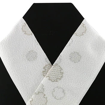 吉祥文様刺繍半衿（雪輪）【いち利モールオリジナル】