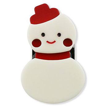 帯留（雪だるま）『花しおり』【大原商店】