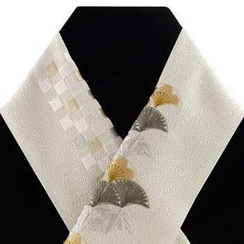 刺繍半衿（松竹梅）【いち利モールオリジナル】