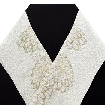 刺繍半衿（八重菊）【いち利モールオリジナル】