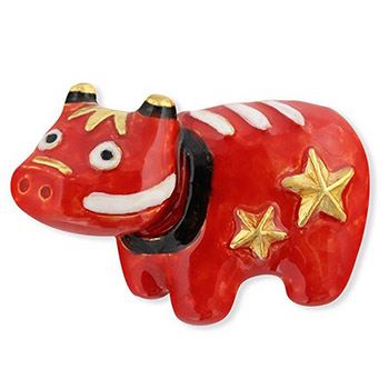 帯留（赤べこ）【数-SUU-】