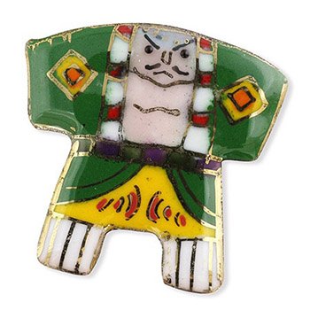 七宝焼帯留（凧2）