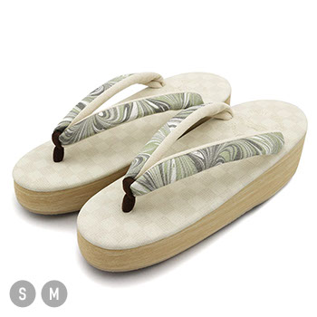 草履（ボタニカル）『墨流し』【カレンブロッソ×いち利モール】