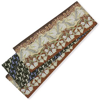 仕立て上がりリバーシブル半巾帯（ベルフラワー）【召しませ花】