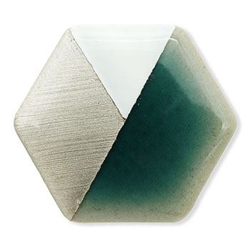 美濃焼帯留（モダンライン/六角）【MIKELO】