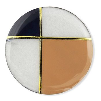 美濃焼帯留（フレンチクラシカル/丸）【MIKELO】