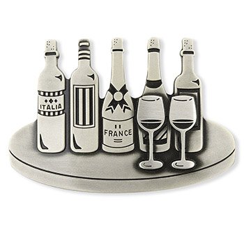 真鍮製帯留（ワインボトル）【大原商店】