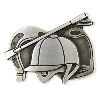 真鍮製帯留（馬術）【大原商店】