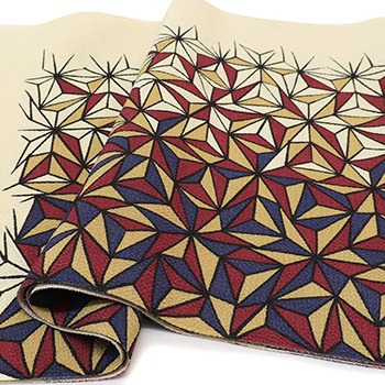 板場友禅帯揚（麻の葉）【いち利モールオリジナル】