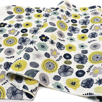 板場友禅帯揚（北欧花）【いち利モールオリジナル】