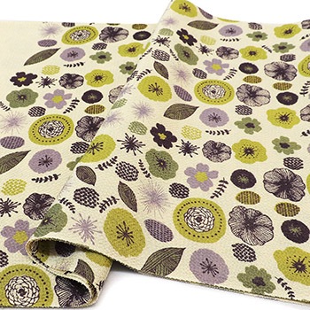 板場友禅帯揚（北欧花）【いち利モールオリジナル】