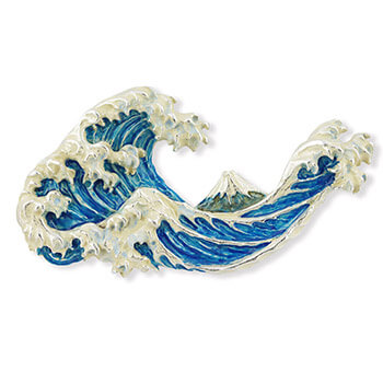 帯留（神奈川沖浪裏）【数-SUU-】