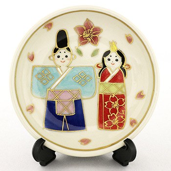 清水焼豆皿（3月）『四季コレクション』【馬籠静】