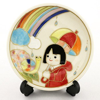 清水焼豆皿（6月）『四季コレクション』【馬籠静】