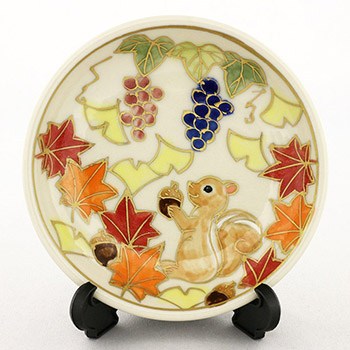 清水焼豆皿（11月）『四季コレクション』【馬籠静】