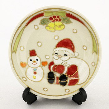 清水焼豆皿（12月）『四季コレクション』【馬籠静】