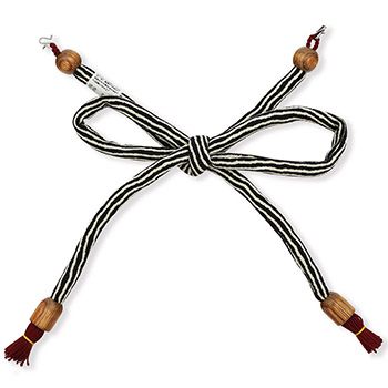 丸ぐけ撚り房羽織紐（縞）【大原商店】