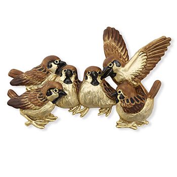 帯留 （喜雀図）【数-SUU-】