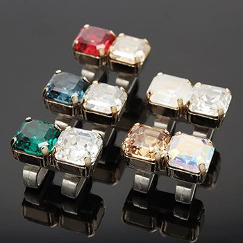 クリスタルガラス帯留（ダブル）【いち利モールオリジナル】